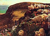 William Holman Hunt On English Coasts painting